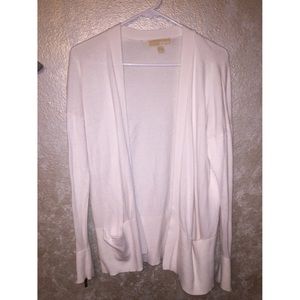 MICHAEL KORS white cardigan